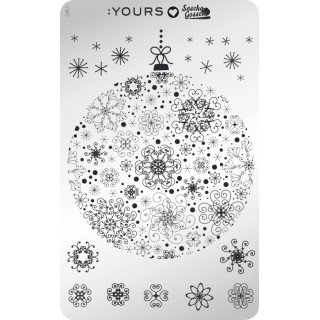 Merry Stamping- פלטת חותמות עם פתיתי שלג Merry Stamping- פלטת חותמות עם פתיתי שלג