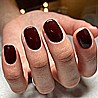 Shellac Berry Boudoir לק ג'ל היפואלרגני בצבע בורדו סגלגל כהה אטום