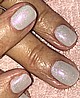 לק ג'ל היפואלרגני לציפורניים בצבע לבן מנצנץ Shellac Ice Bar