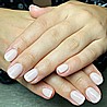 Shellac Satin Slippers לק ג'ל היפואלרגני בצבע נייטרלי ורדרד חצי שקוף