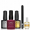 מארז התנסות טופ בסיס לק ג'ל היפואלרגני ושמן CND SHELLAC TRIAL KIT