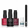 מארז לק אדום עז ובורדו יין עשי זאת בעצמך CND Vinylux DIY KIT