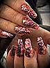 צ'אנקים ורודים כתמתמים לקישוט הציפורניים Sakura Chunky Glitter