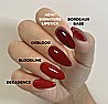 Shellac Signature Lipstick לק ג'ל היפואלרגני בצבע בורדו סגלגל עמוק אטום