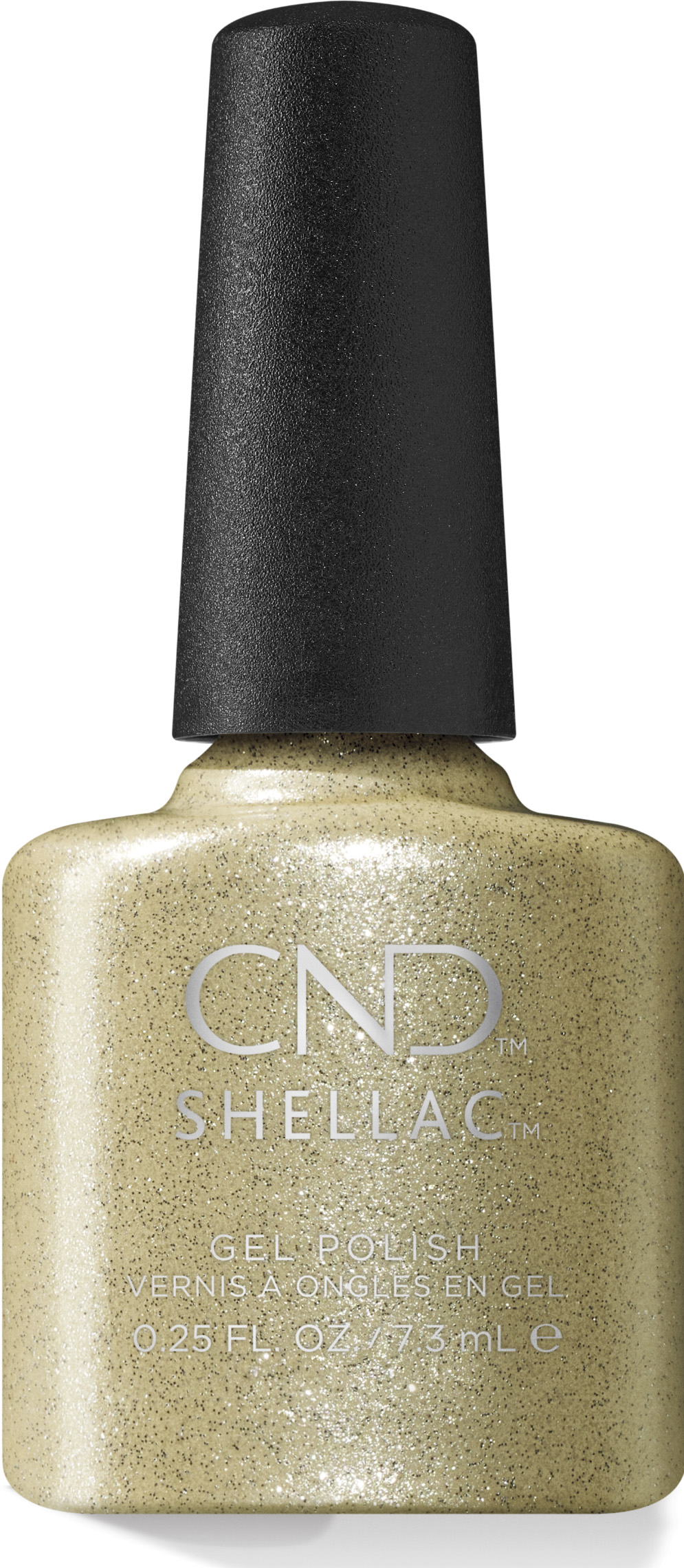 Shellac Glitter Sneakers לק ג'ל היפואלרגני בצבע זהב מנצנץ אטום לק ג'ל