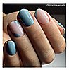 Shellac Morning Dew לק ג'ל היפואלרגני בצבע ירקרק כחלחל אפור אטום