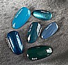 Shellac Teal Time לק ג'ל היפואלרגני בצבע ירוק כחול כהה