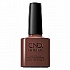 Shellac Toffe Talk לק ג'ל היפואלרגני בצבע חום מעושן כהה אטום
