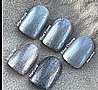 Shellac Steel Kisses לק ג'ל היפואלרגני בצבע כסף קר אטום