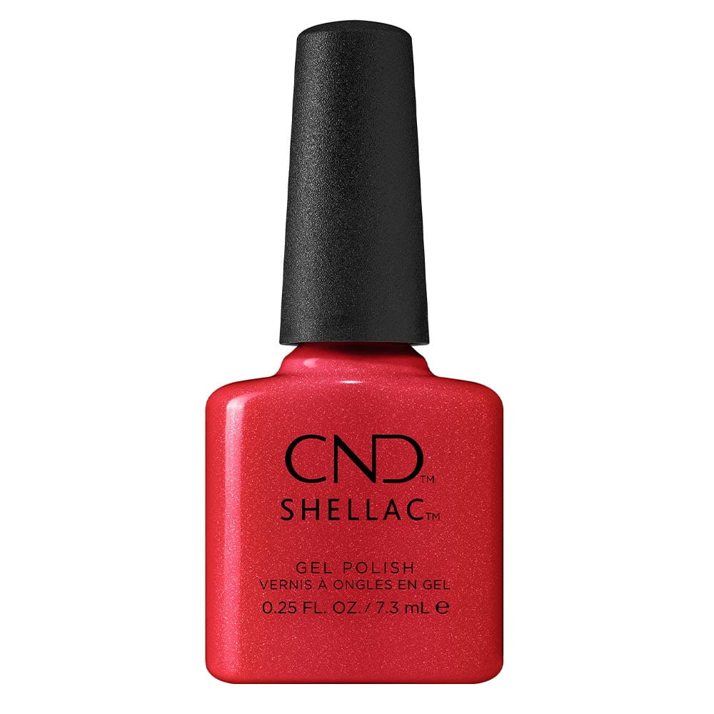 Shellac Love Fizz לק ג'ל היפואלרגני בצבע דובדבני אדמדם ומנצנץ Shellac Love Fizz לק ג'ל היפואלרגני בצבע דובדבני אדמדם ומנצנץ