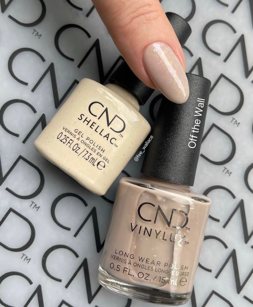 Shellac Off The Wall לק ג'ל היפואלרגני בצבע אפור חום עם נצנצים ...