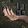 Shellac Forever Green לק ג'ל היפואלרגני בצבע ירוק מיסטי עם שימר ורוד - אדום עדין
