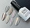 Shellac Night Brilliance לק ג'ל היפואלרגני בצבע שקוף עם שימר ורוד שמפניה וגליטר מנצנץ