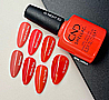 Shellac Ig-Night-Ed לק ג'ל היפואלרגני בצבע אדום כתום שקוף המאיר את הלילה