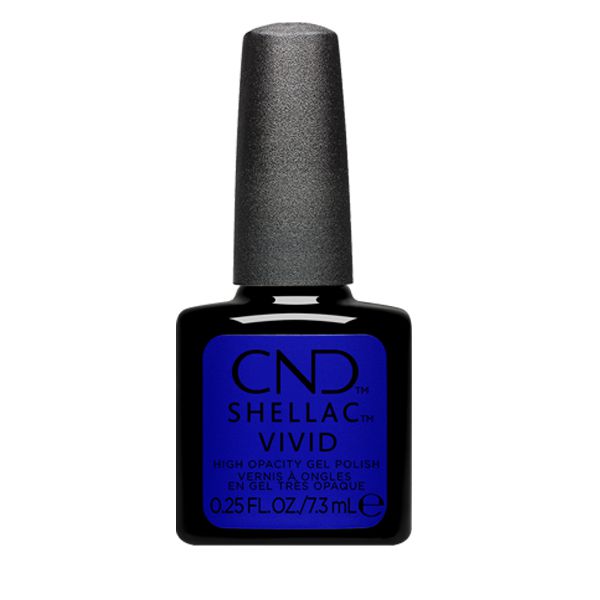 Shellac Vivid Lazuli Blue שילאק ויויד לק ג'ל היפואלרגני בצבע כחול Shellac Vivid Lazuli Blue שילאק ויויד לק ג'ל היפואלרגני בצבע כחול