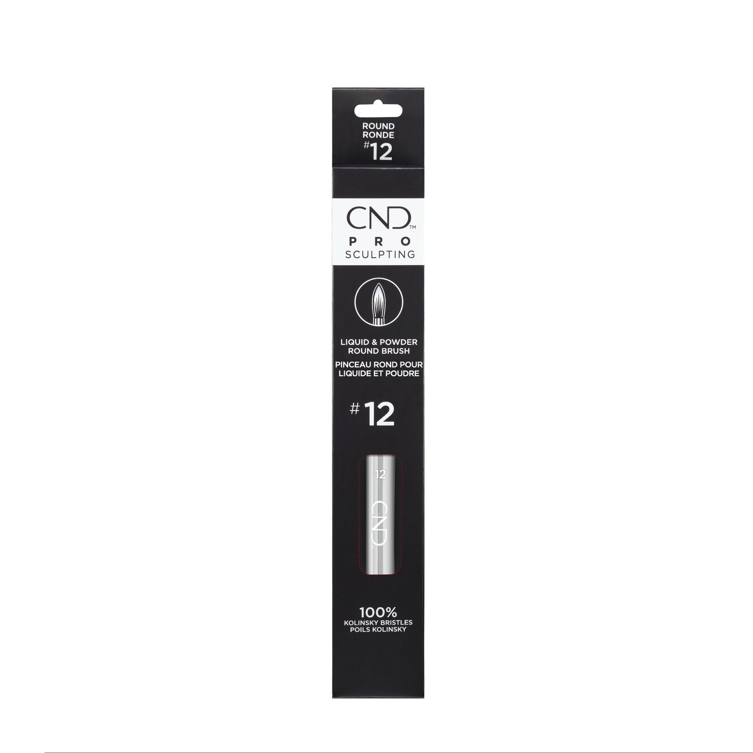 CND PRO Sculpting Liquid & Powder Brush #12 מכחול בניה אבקה ונוזל #12 CND PRO Sculpting Liquid & Powder Brush #12 מכחול בניה אבקה ונוזל #12