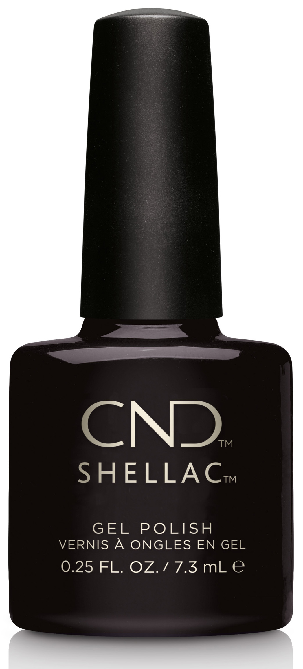 לק ג'ל לציפורניים בצבע שחור פחם - אטום - Shellac Black Pool לק ג'ל לציפורניים בצבע שחור פחם - אטום - Shellac Black Pool