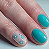 Shellac Oceanside לק ג`ל היפואלרגני בצבע תכלת ירקרק אטום 12.5ml