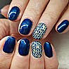 Shellac Peacock Plum-לק ג'ל היפואלרגני בצבע כחול עמוק מטאלי אטום
