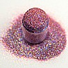 Bubble Gum Iridescent Glitter גליטר נצנץ מחליף צבעים לקישוט הציפורן בצבע סגול כהה, אדום וכחול