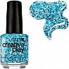 לק בצבע תכלת גליטרי מטאלי CreativePlay Kiss & Teal
