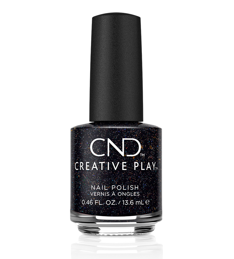לק בצבע שחור עז בגימור גליטרי רב גווני - 450 CreativePlay Nocturne lt Up לק בצבע שחור עז בגימור גליטרי רב גווני - 450 CreativePlay Nocturne lt Up