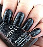 לק עמיד בצבע שחור אלגנט מנצנץ - אטום - Vinylux Dark Diamonds