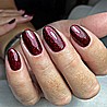 Shellac Garnet Glamour לק ג'ל היפואלרגני בצבע בורדו מנצנץ אטום